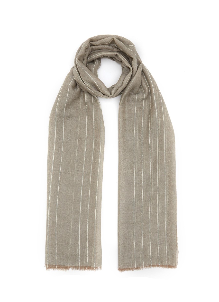 Women JOVENS Scarves & Wraps | Loopie Stripe Cashmere Scarf