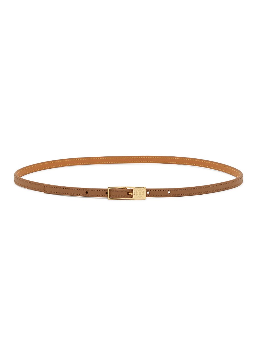 Women LOEWE Belts | Amazona Anagram Padlock Calf Leather Belt