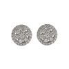 Women LC COLLECTION JEWELLERY Fine Jewellery | 18K White Gold Diamond Stud Earrings