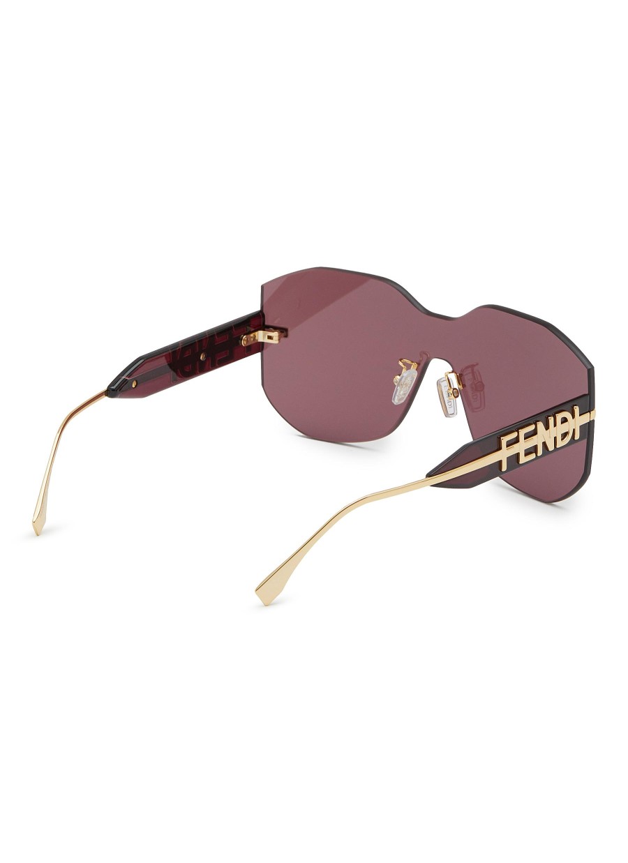 Women FENDI Eyewear | Fendigraphy Frameless Geometric Metal Sunglasses