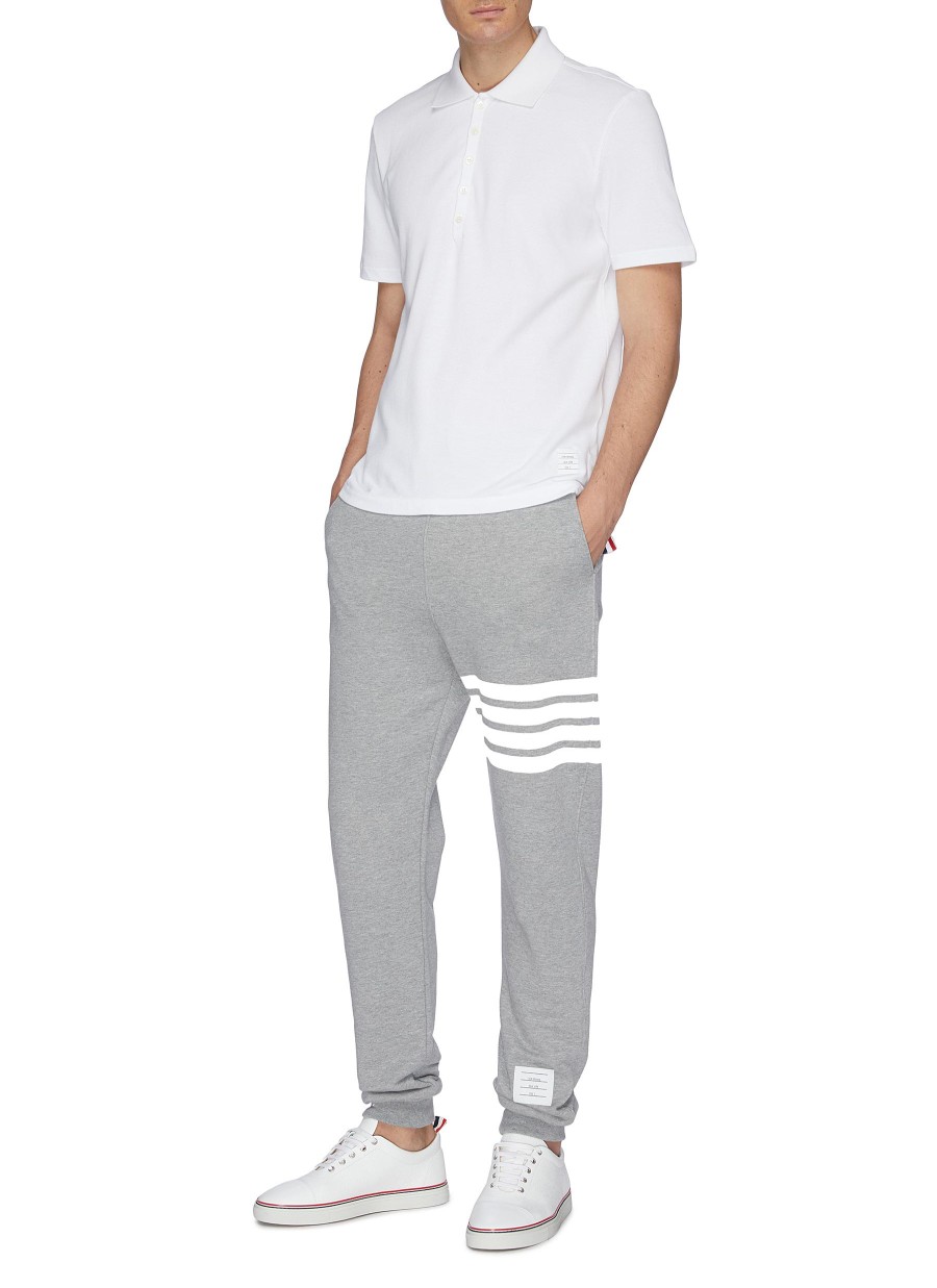 Men THOM BROWNE Polos | Stripe Back Polo Shirt