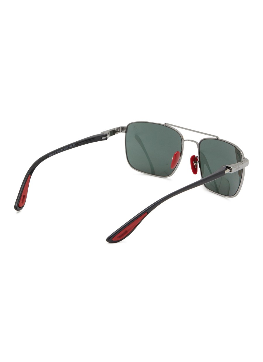 Men RAY BAN Eyewear | Metal Aviator Square Sunglasses