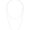 Women LANE CRAWFORD VINTAGE ACCESSORIES Vintage Accessories | Silver Toned Metal Double Row Necklace