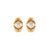 Women LANE CRAWFORD VINTAGE ACCESSORIES Vintage Accessories | Vogue Bijoux Gold Tone Faux Pearl Earrings