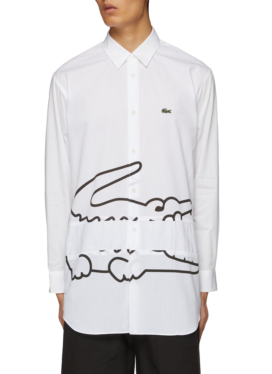 Men COMME DES GARÇONS SHIRT Shirts | X Lacoste Gator Print Shirt