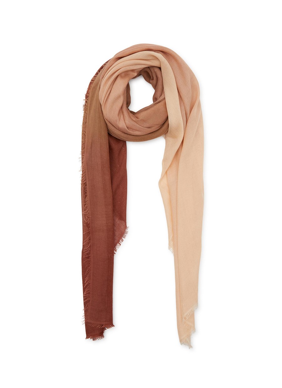 Women FALIERO SARTI Scarves & Wraps | Frayed Amantina Gradient-Effect Wool Blend Scarf