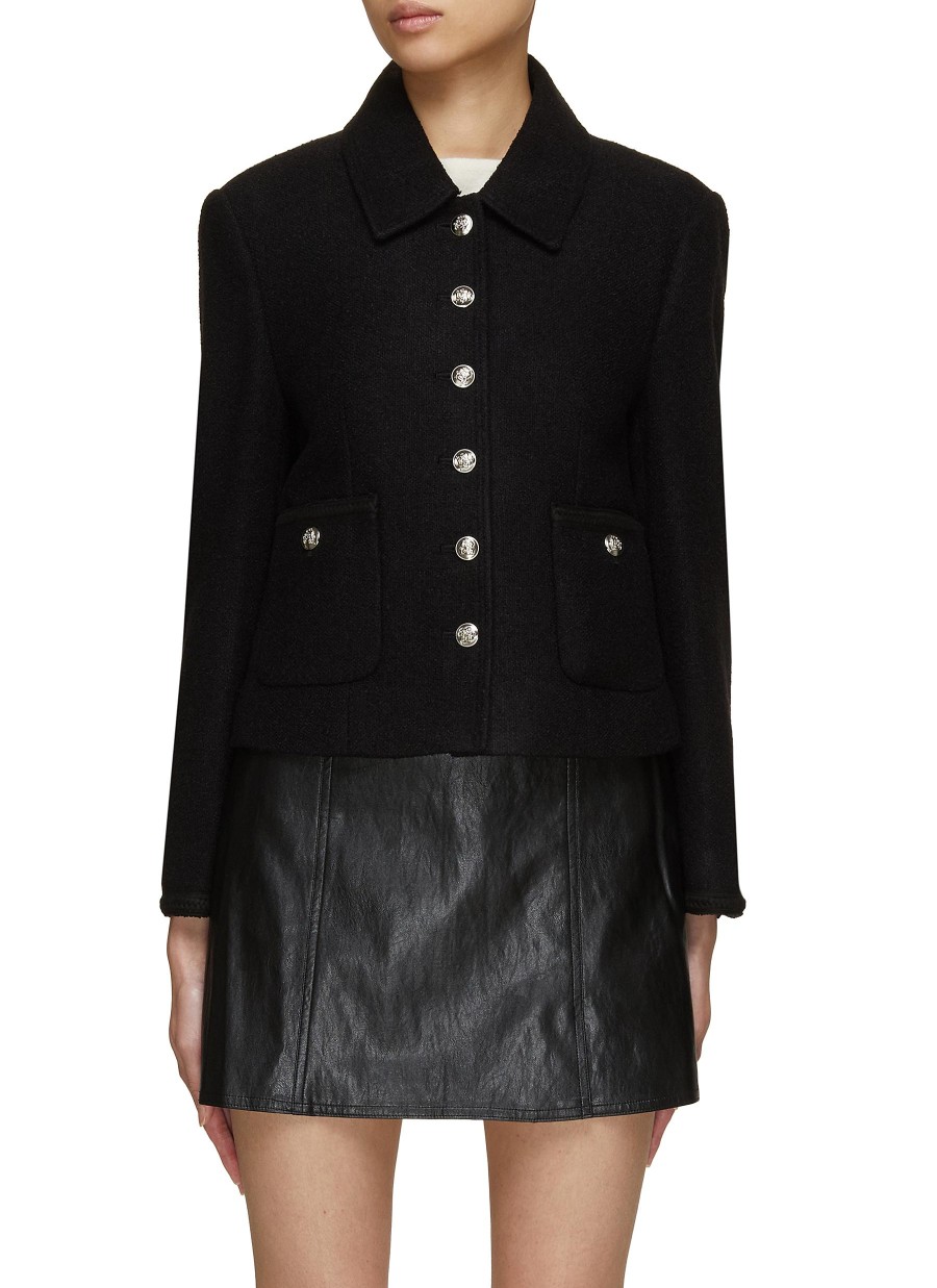 Women DUNST Jackets | Classic Tweed Collar Jacket