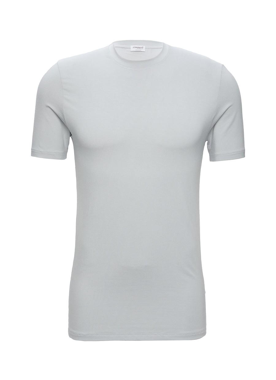 Men ZIMMERLI T-Shirts | Crewneck Short Sleeve Micromodal Blend Undershirt