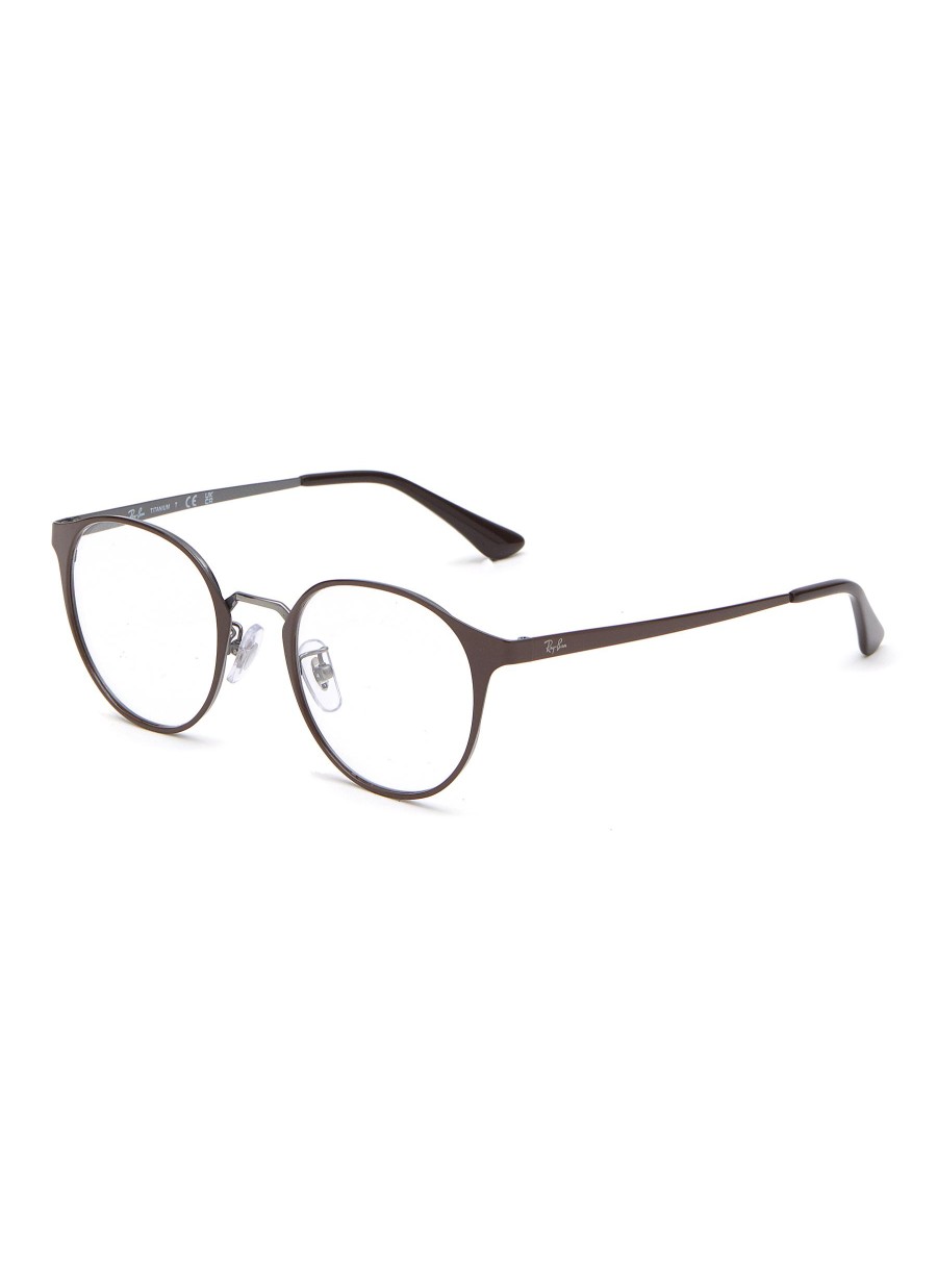 Women RAY BAN Eyewear | Metal Round Optical Glasses