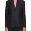 Men PRADA Suits | Collar Detail Single Breasted Notch Lapel Blazer