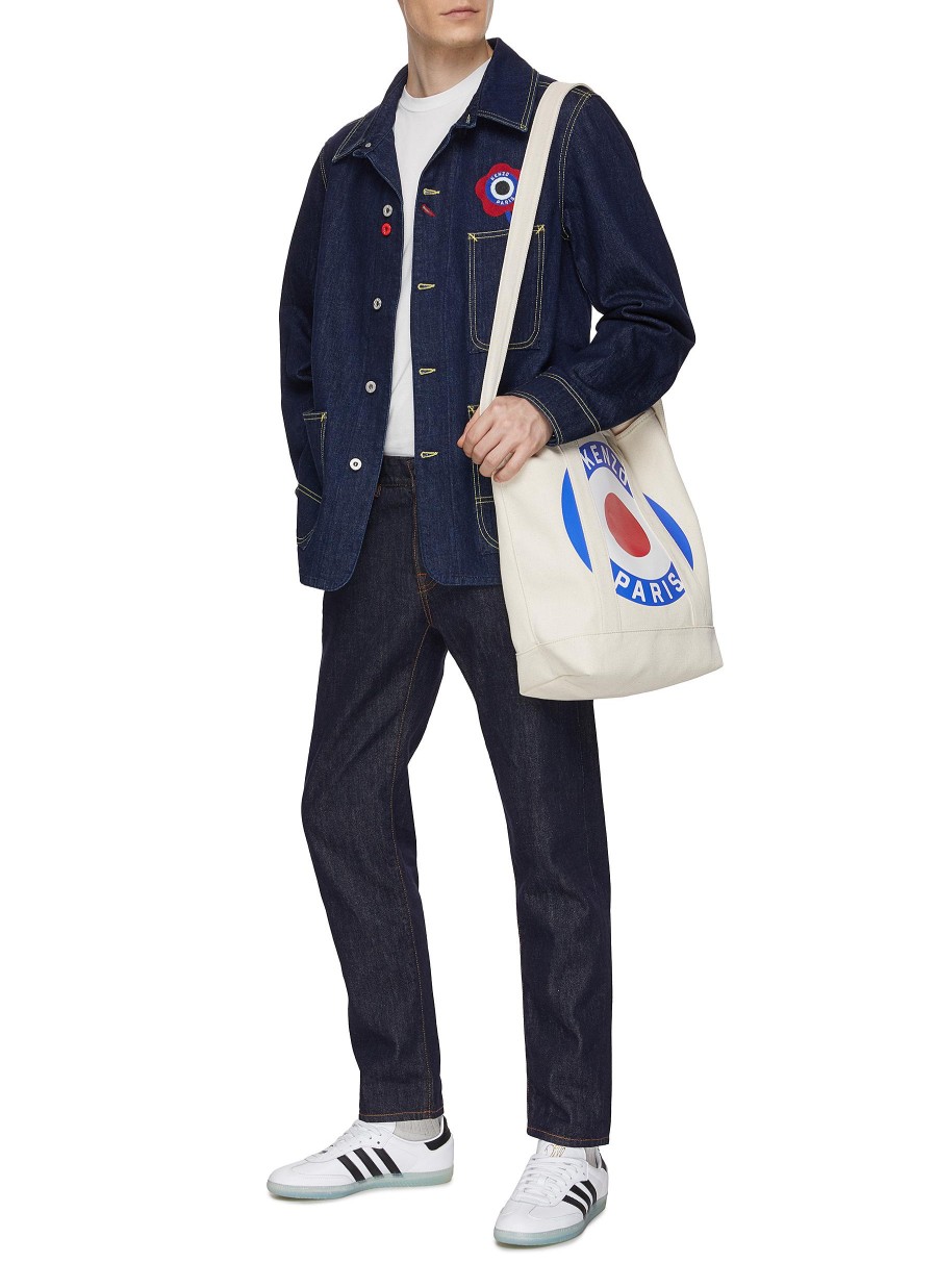 Men KENZO Jackets | Target Flowr Print Workwear Jacket