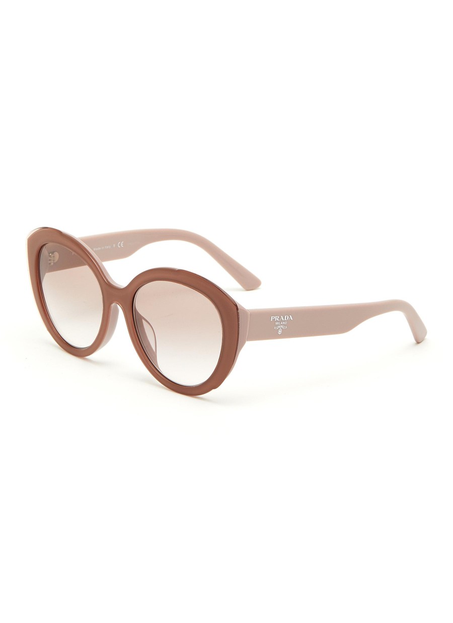 Women PRADA Eyewear | Acetate Round Cateye Sunglasses