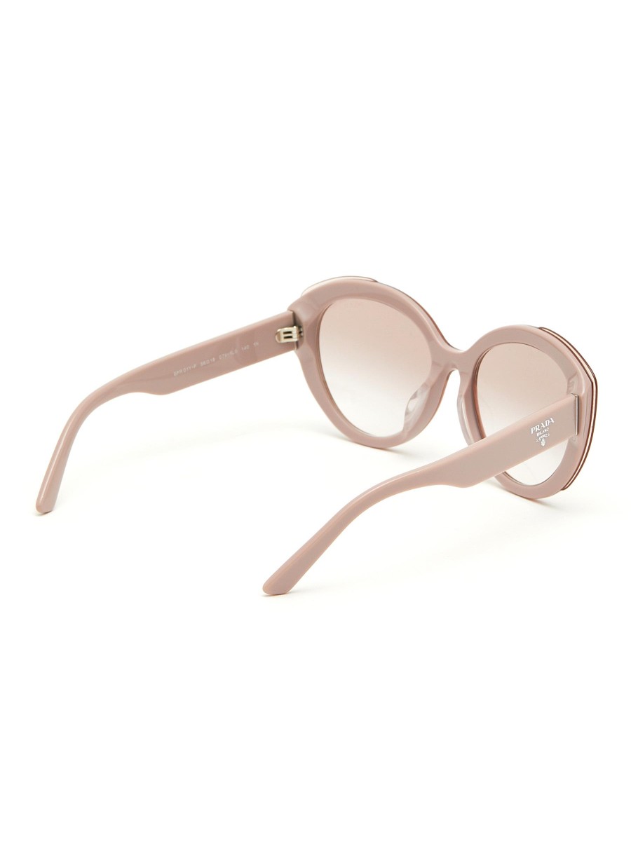 Women PRADA Eyewear | Acetate Round Cateye Sunglasses