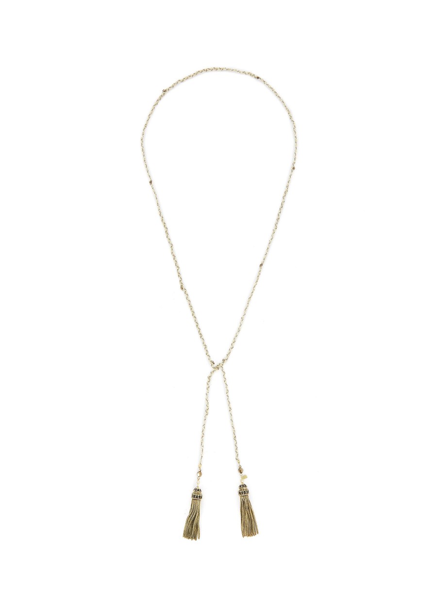 Women MARIE LAURE CHAMOREL Fashion Jewellery | N° 359 Gold Grey Necklace