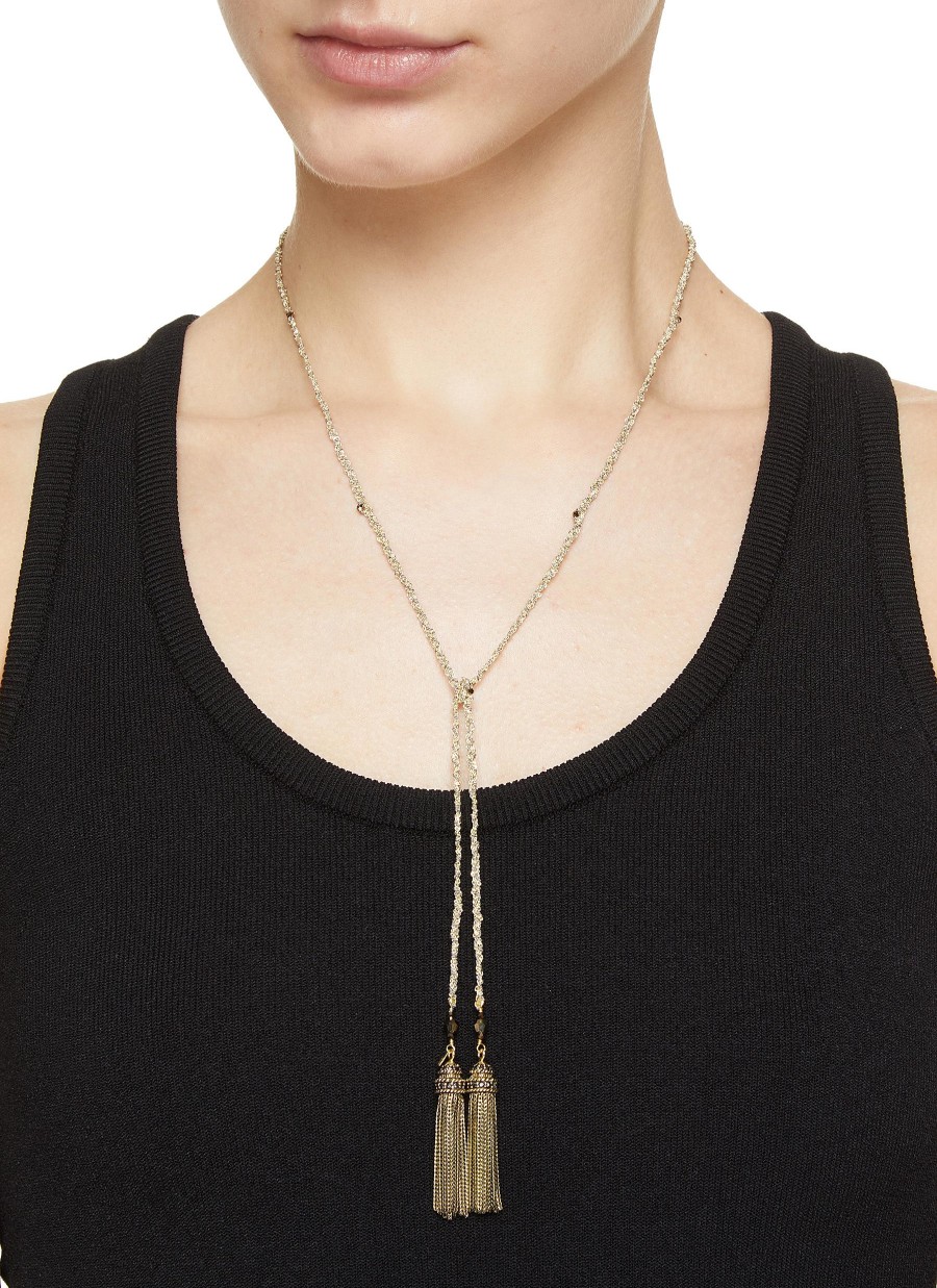 Women MARIE LAURE CHAMOREL Fashion Jewellery | N° 359 Gold Grey Necklace