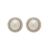 Women LANE CRAWFORD VINTAGE ACCESSORIES Vintage Accessories | Vintage Carloee Gold Tone Faux Pearl Clip On Earrings