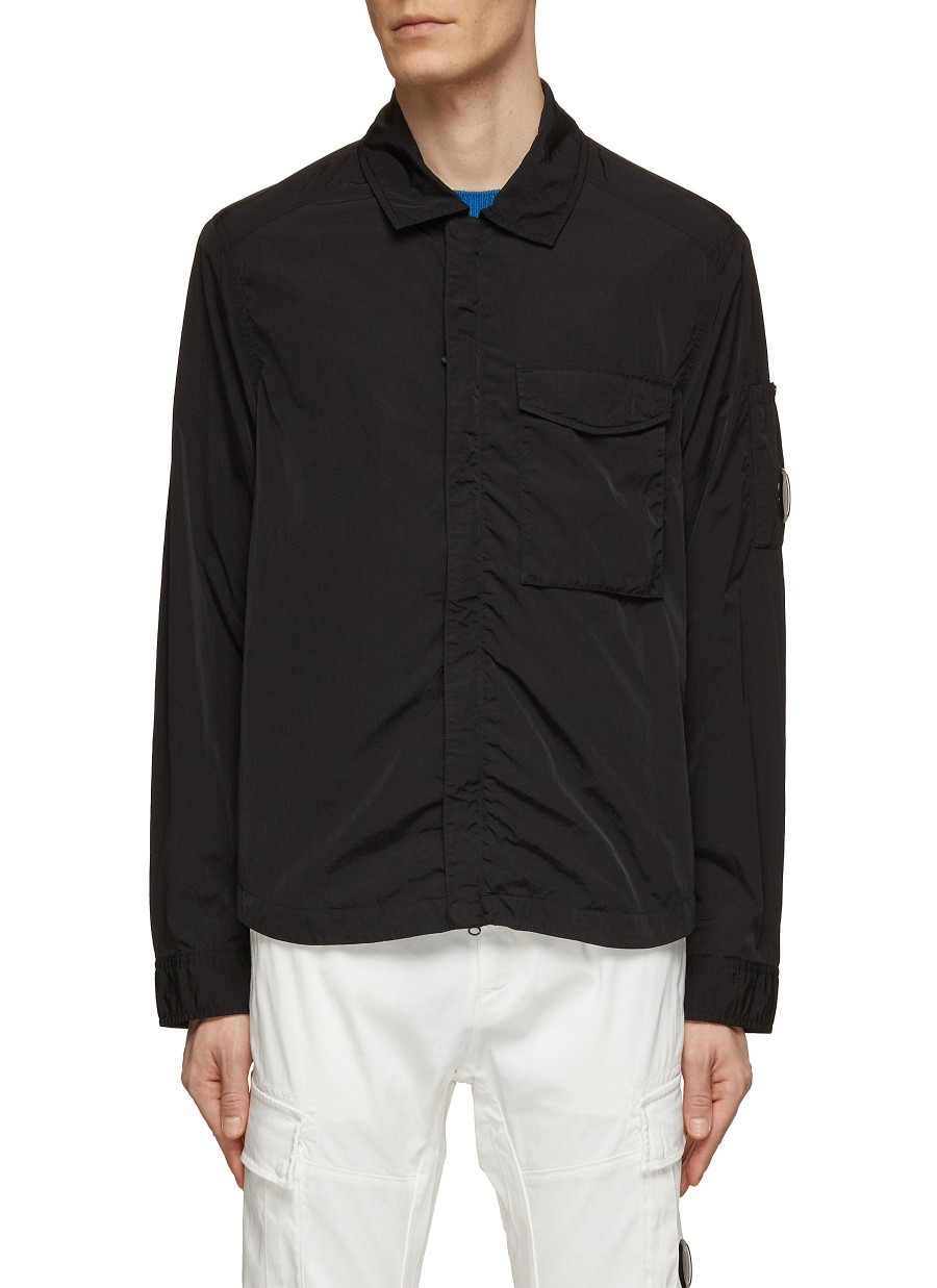 Men C.P. COMPANY Shirts | Chrome-R Recycle Nylon Overshirt