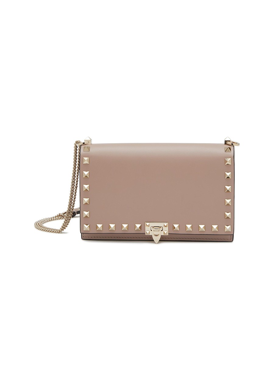 Women VALENTINO Crossbody | Rockstud Chain Strap Pouch