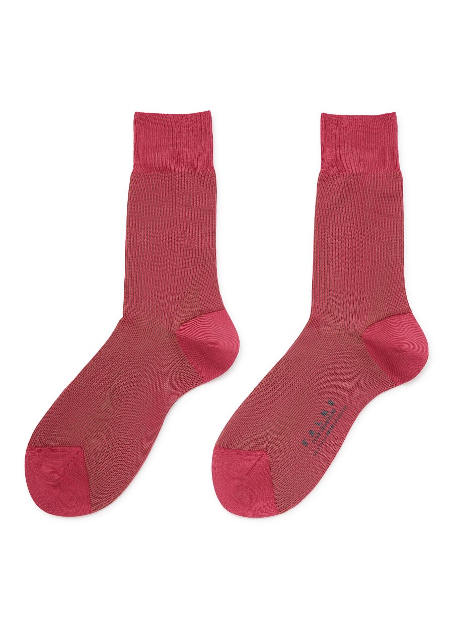 Men FALKE Socks | Fine Shadow' Stripe Cotton Blend Short Socks