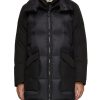 Men YVES SALOMON Coats | Removable Shearling Hooded Bib Puffer Coat