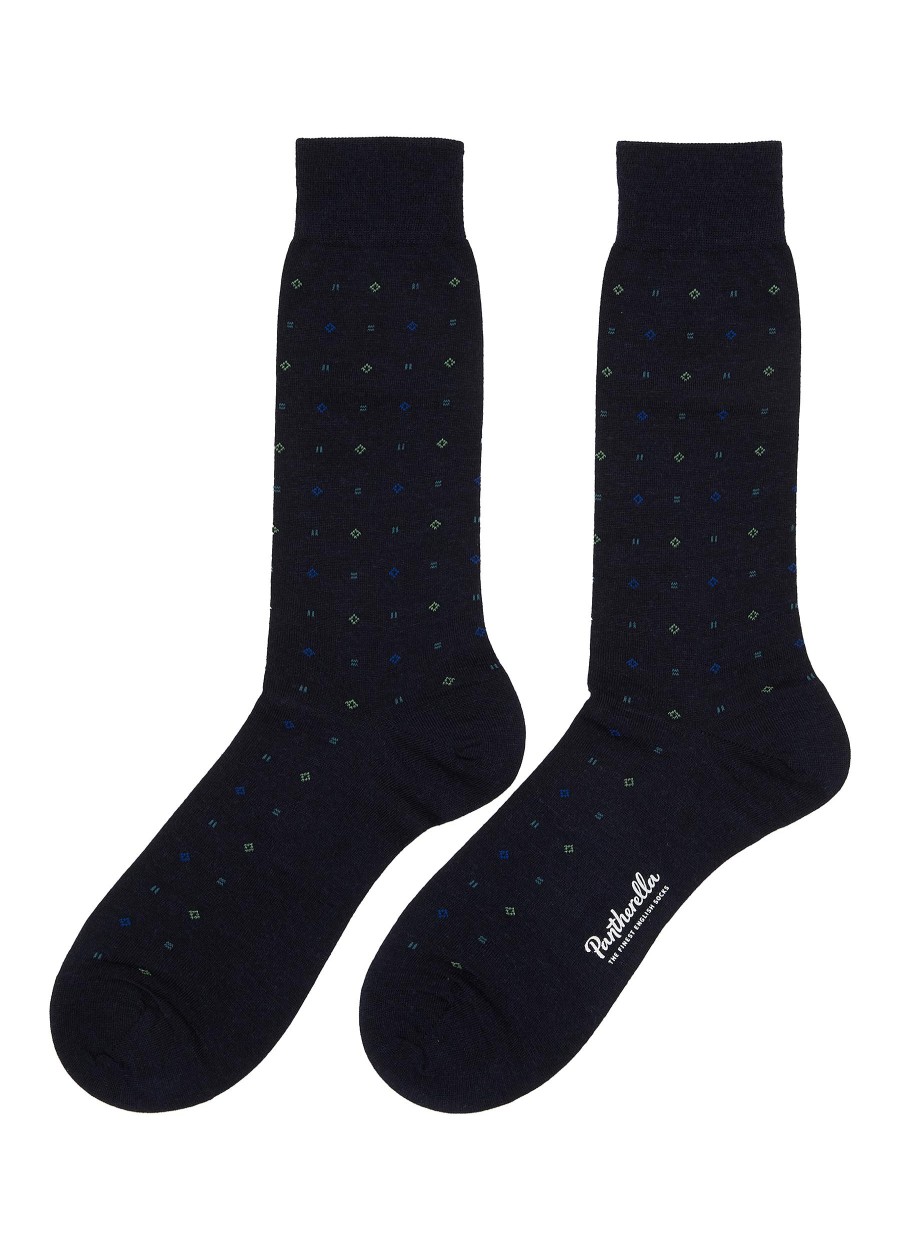 Men PANTHERELLA Socks | Lewisham Merino Wool Long Ankle Socks